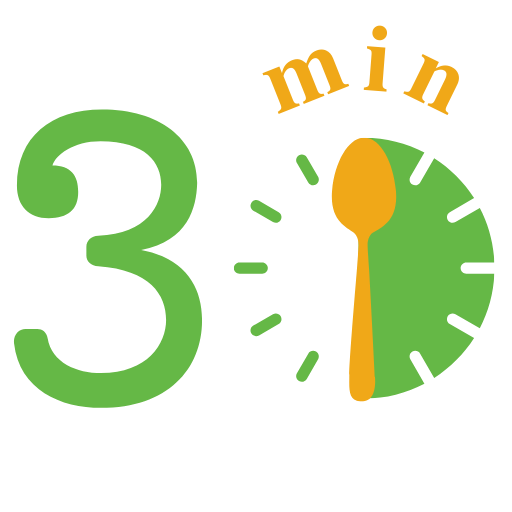 Contact Us, 30min Recipes logo with green and orange text and a cooking pot icon, representing quick and easy cooking solutions.