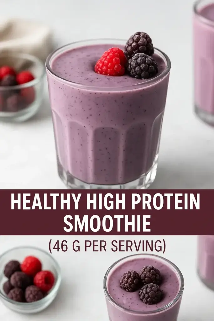 Healthy High Protein Smoothie (46 G.Per Serving)