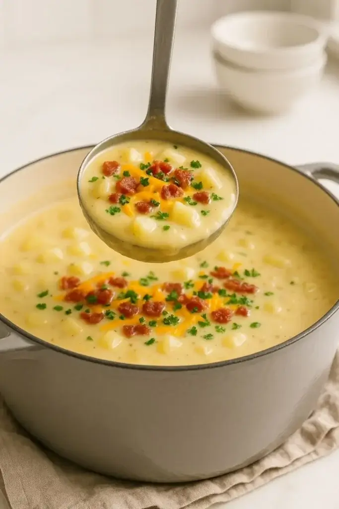 Easy Potato Soup crock pot potato soup cheesy potato soup chicken potato soup sausage potato soup