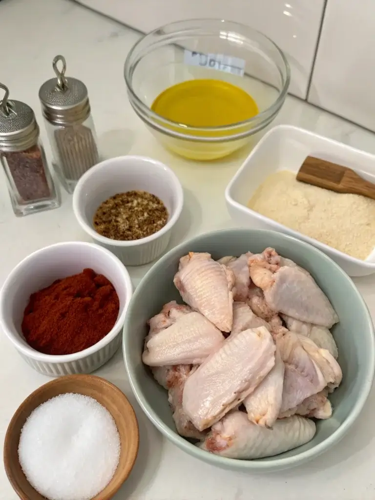 air fryer chicken wings INGREDIENTS