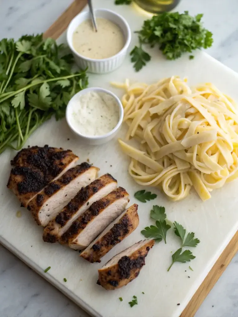 blackened chicken alfredo INGREDIENTS