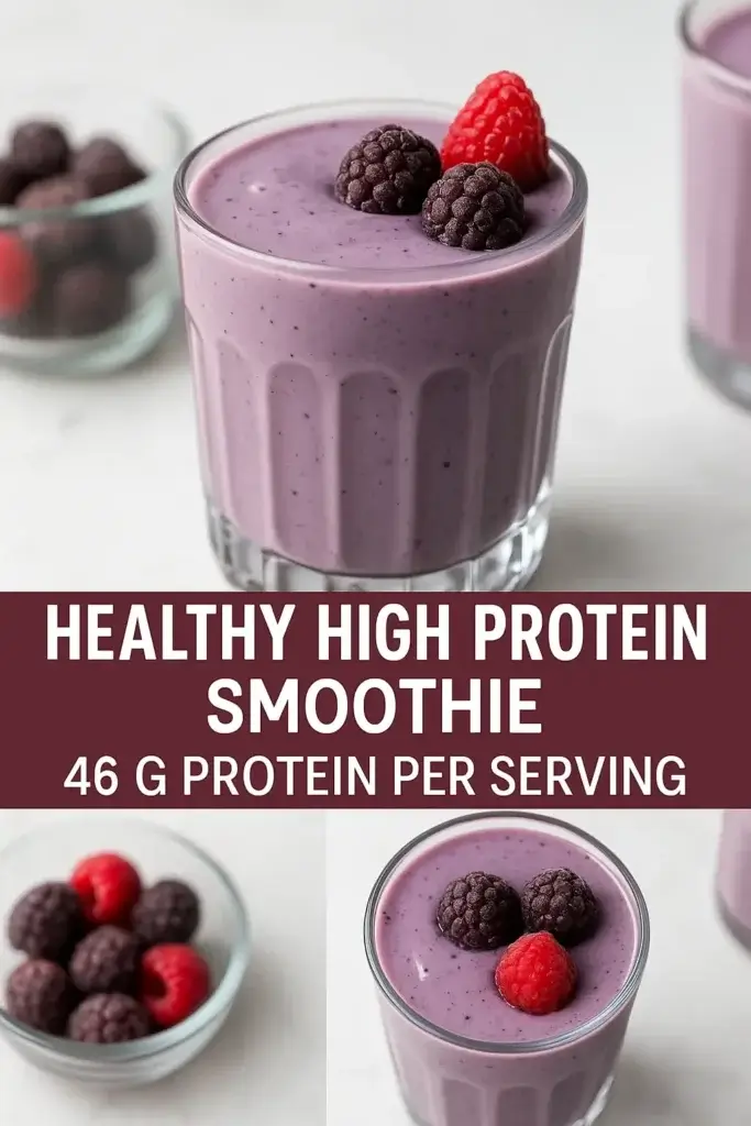 Healthy High Protein Smoothie (46 G.Per Serving)
