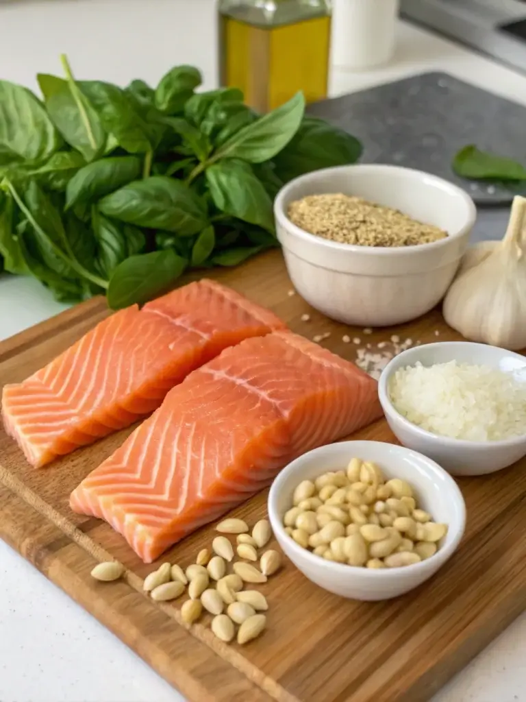 pesto salmon INGREDIENTS