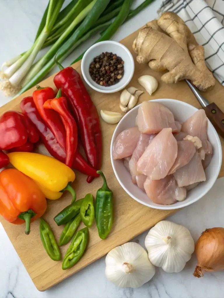 szechuan chicken INGREDIENTS